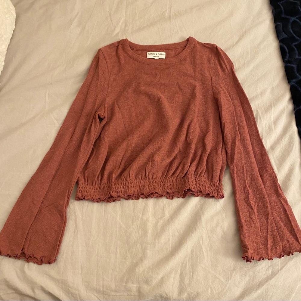 Madewell bell sleeve blouse